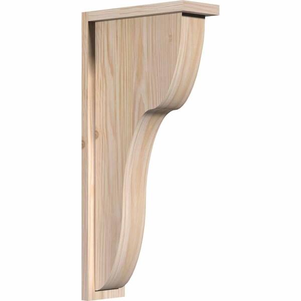 Ekena Millwork Carmel Smooth Corbel w/Backplate, Douglas Fir, 5 1/2"W x 14"D x 30"H COR06X14X30CAR01SDF - main